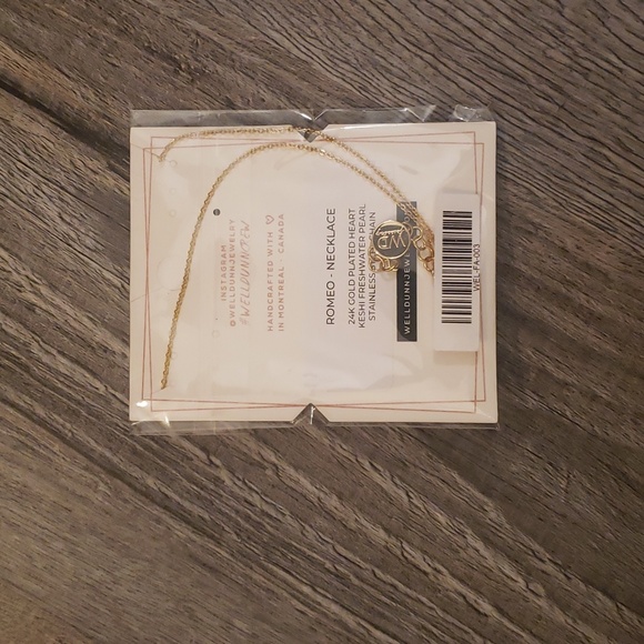 Welldunn Romeo 24K Gold Pearl  Necklace - Picture 3 of 4